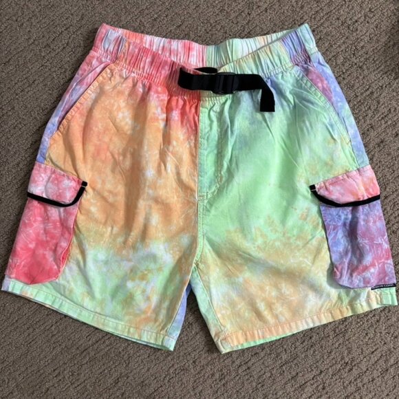 Stussy Tie Dye Cargo Shorts - Picture 1 of 6